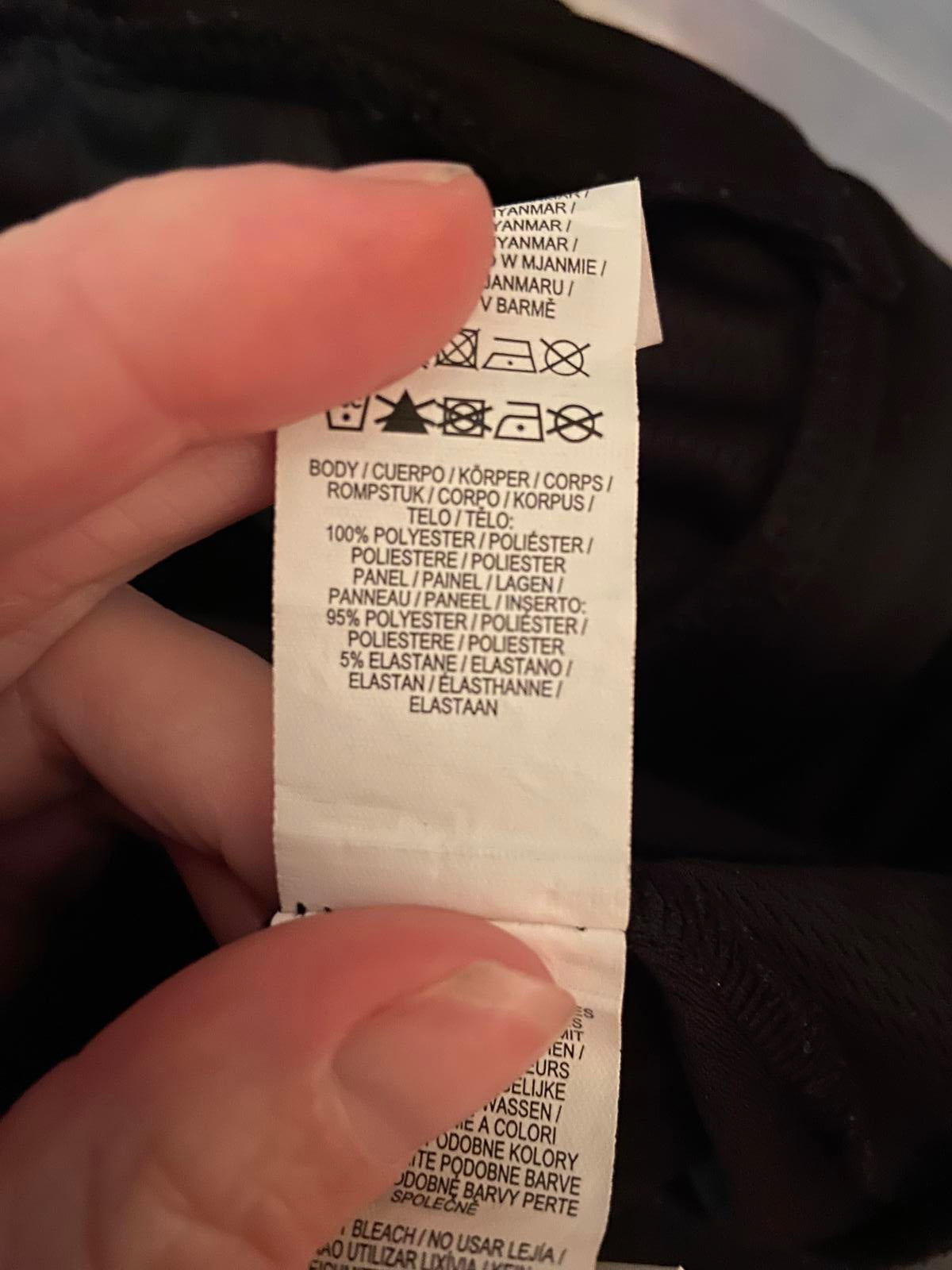 Primark Small Black & Grey Zip Up Workout Jacket Sports Fleece Track Top