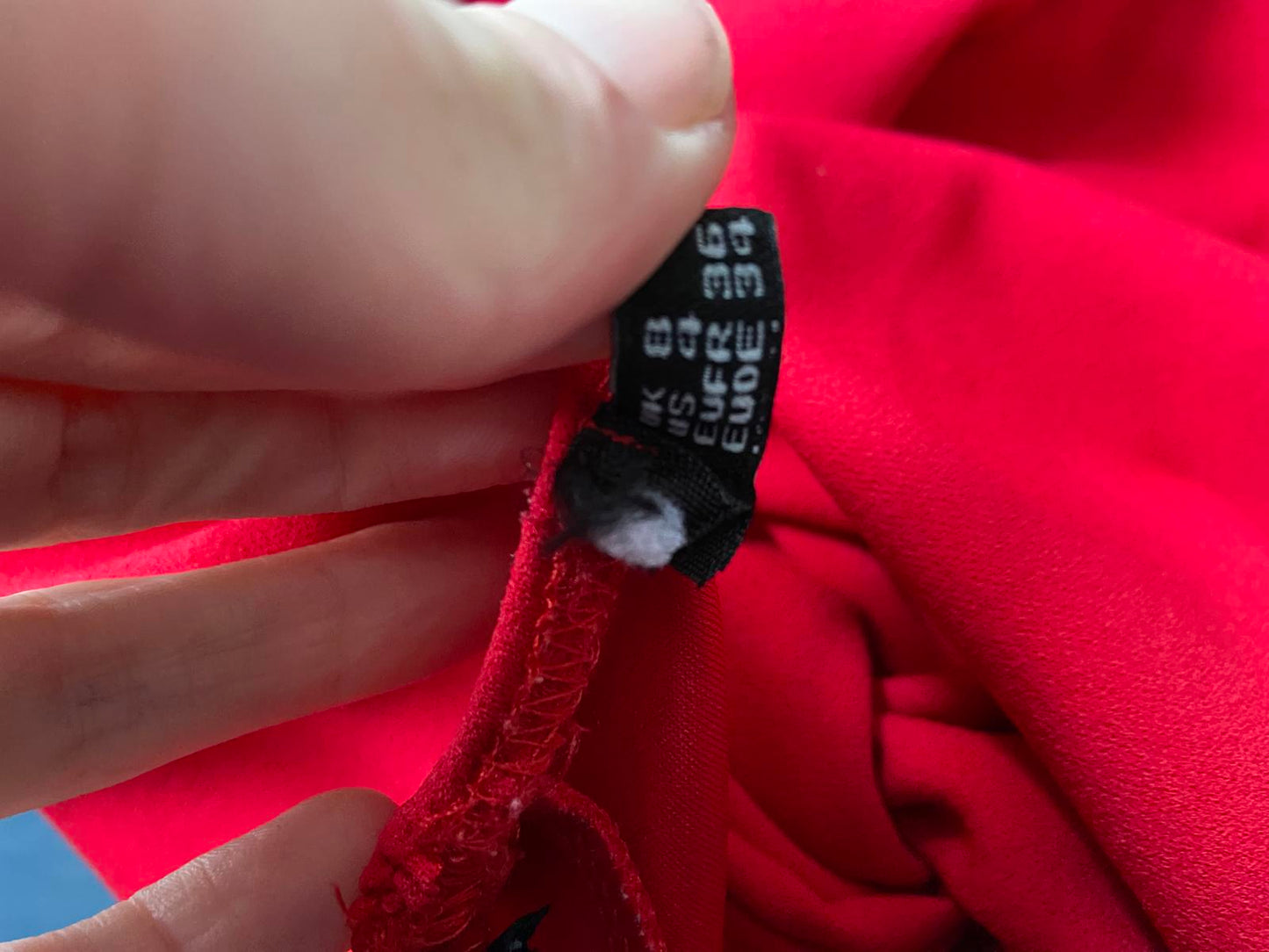 Red Boob Tube Top Crossover Front Detachable Puff Sleeves Size 8 Party