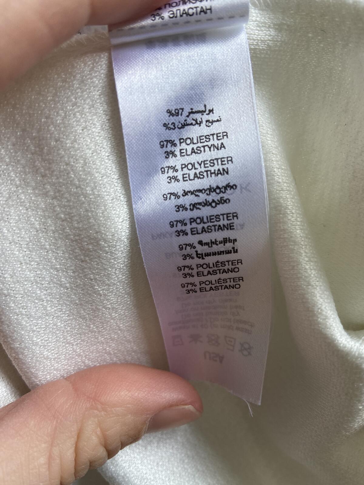New Look White Waffle Texture Lightweight Summer Blazer - Size 8