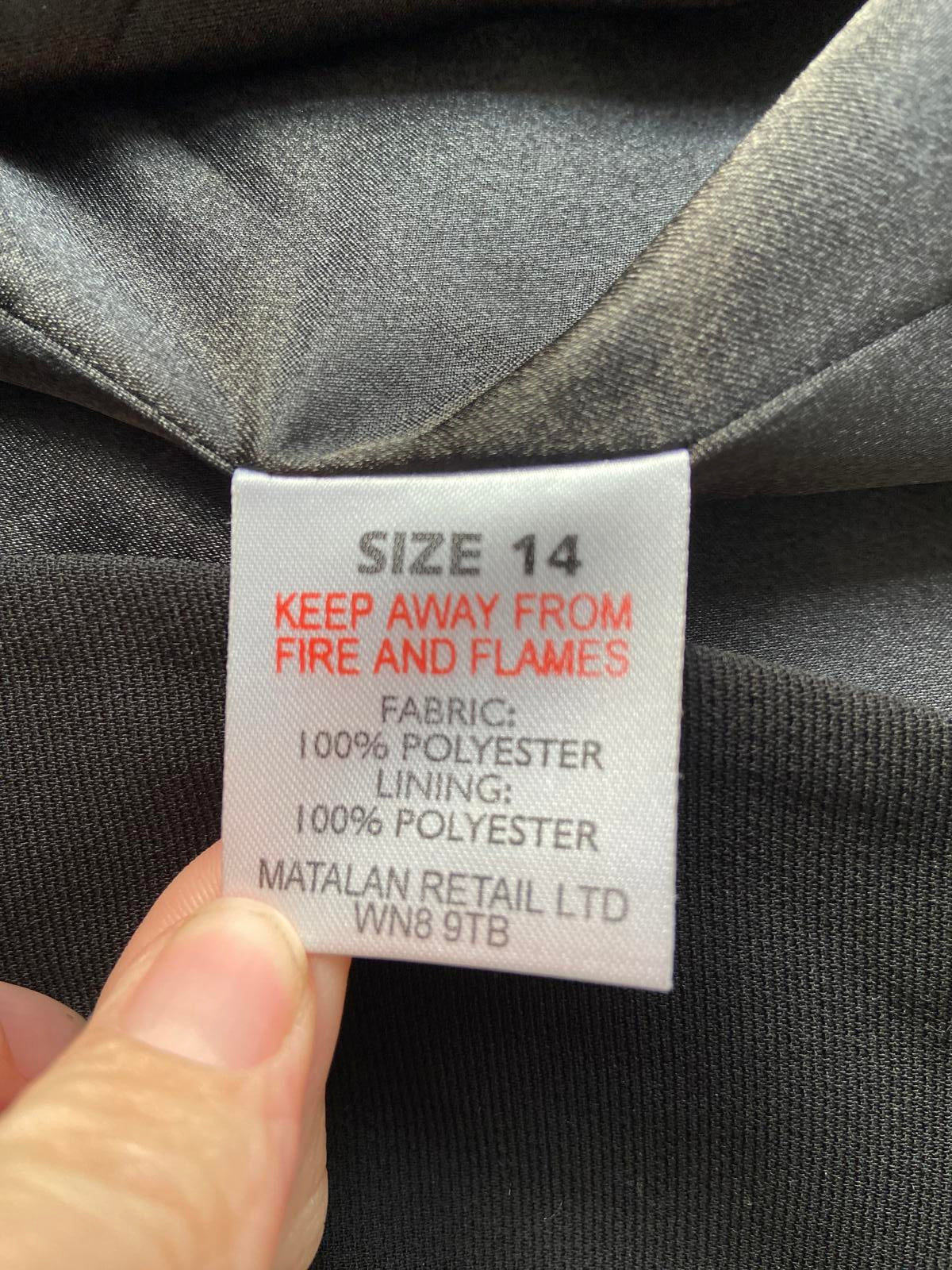 Papaya Size 14 Black Tailored Blazer Jacket
