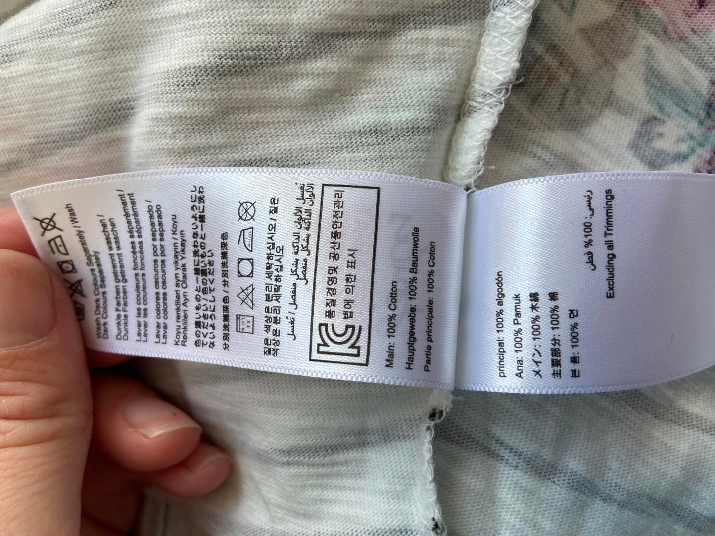 Joules UK Size 6 Striped & Floral Long Sleeve T-shirt