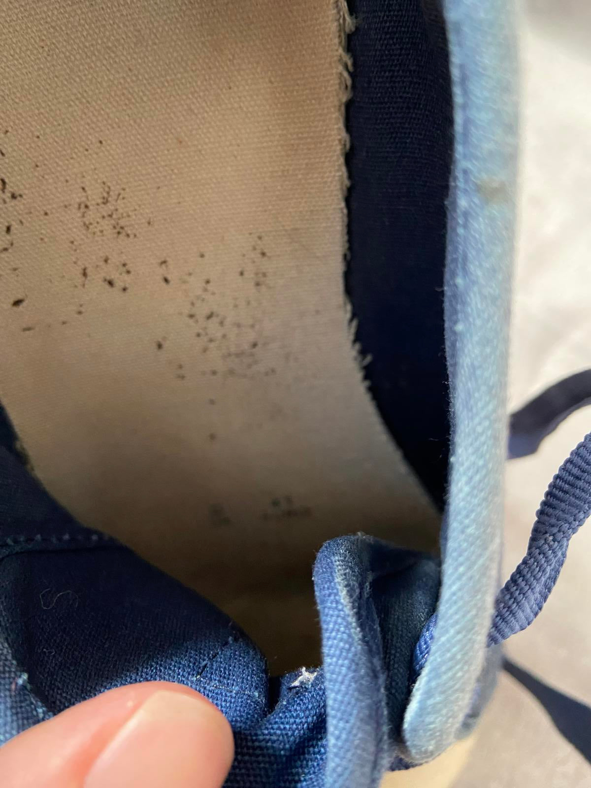 Mantaray Men’s Size 8 Navy Blue Canvas Lace Up Trainers Flat Plimsoll Shoes