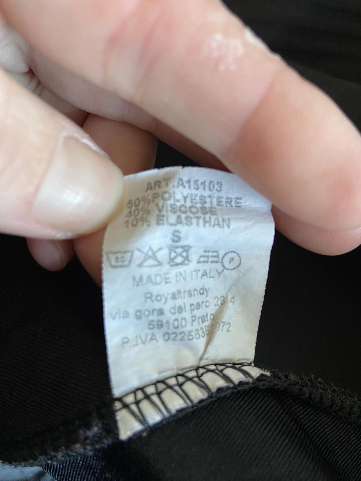 Black Ribbed Textured Fit & Flare Skater Dress Size Small Short Sleeve Back Zip