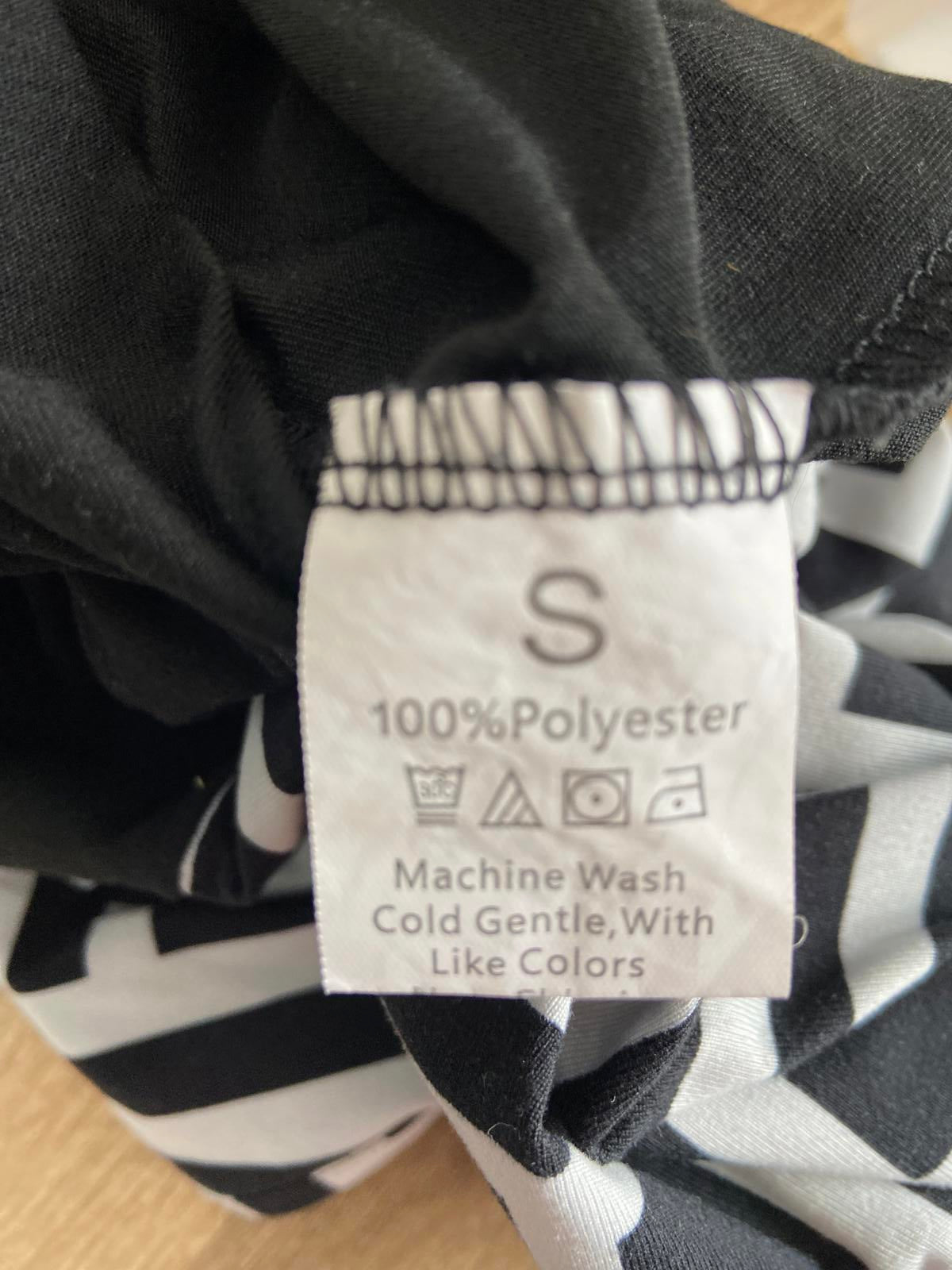 Unbranded Black & White Two-Tone Dress - Size Small