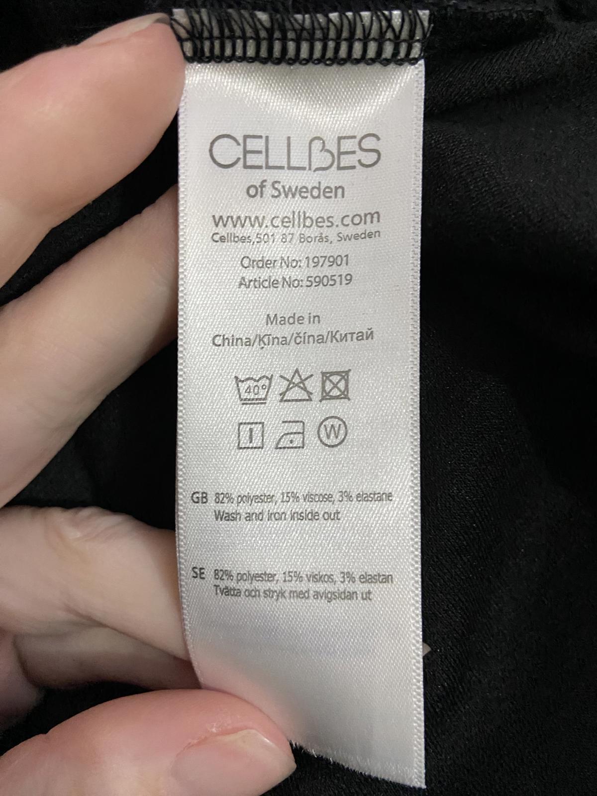 Cellbes of Sweden Metallic Silver & Black Shift Dress - Size 12 (EU 40)