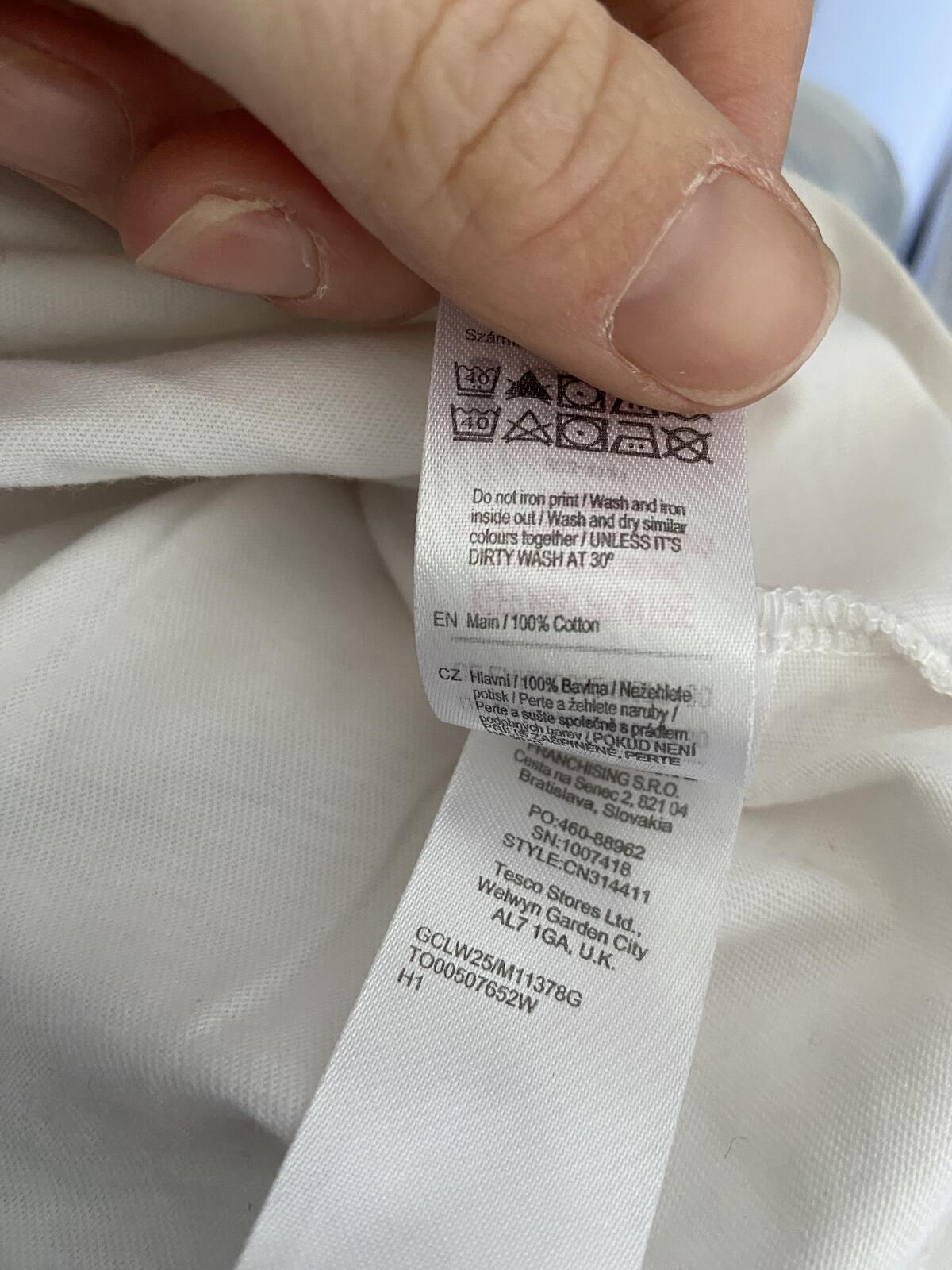 F&F Women's White England 23 Women’s World Cup 100% Cotton T-Shirt Size Small