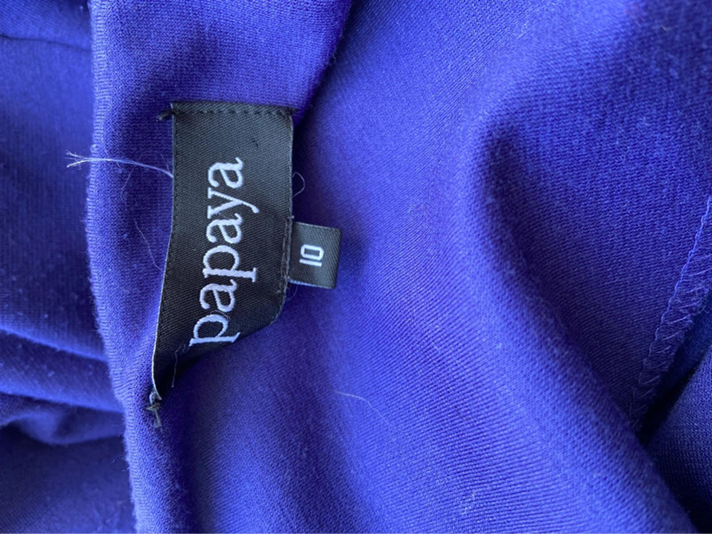 Papaya Size 10 Ladies Dress – Short Sleeve with Oversized Collar, Pre-Loved