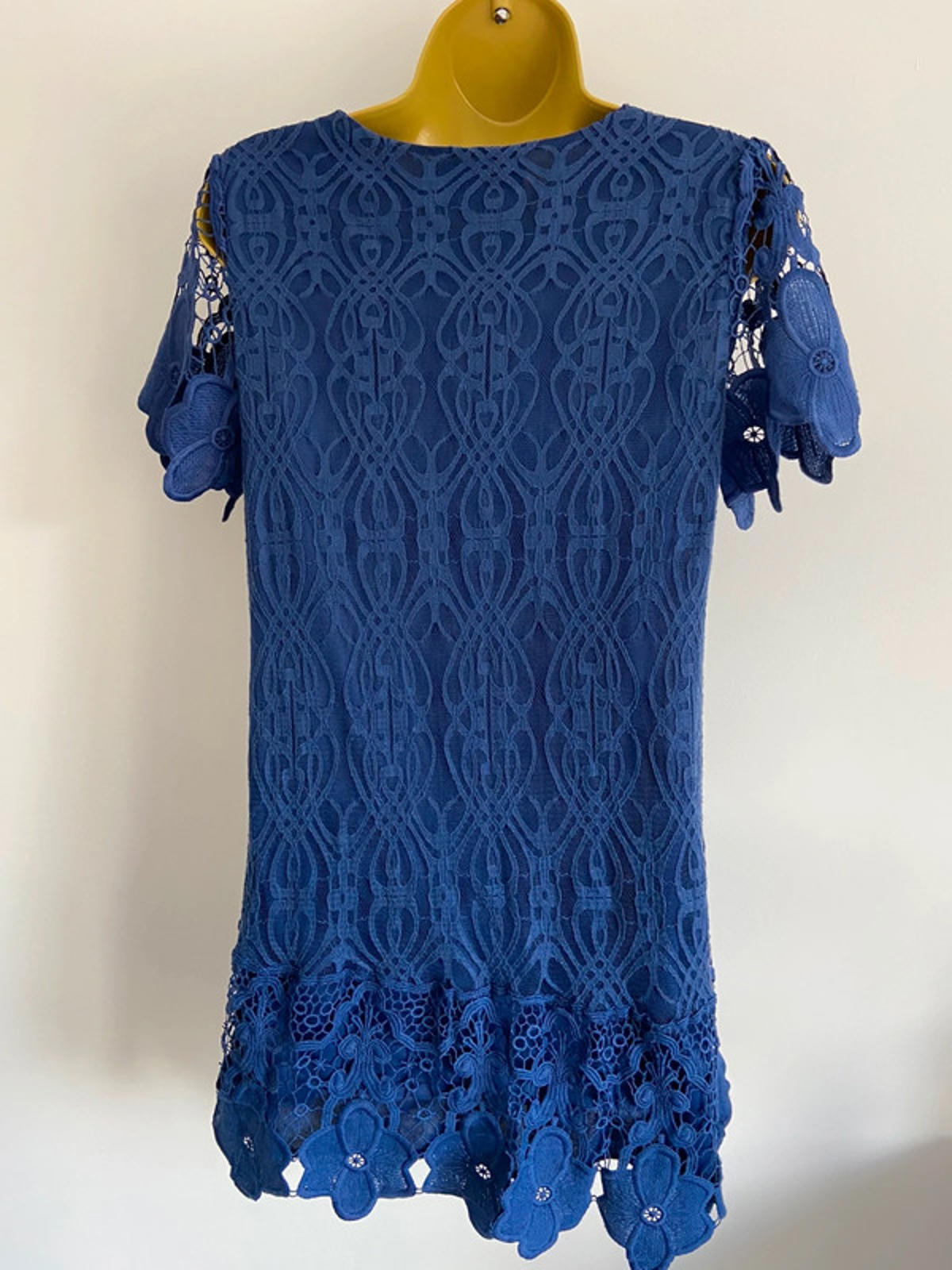 Mela London Blue Lace & Embroidered Dress – Size 12