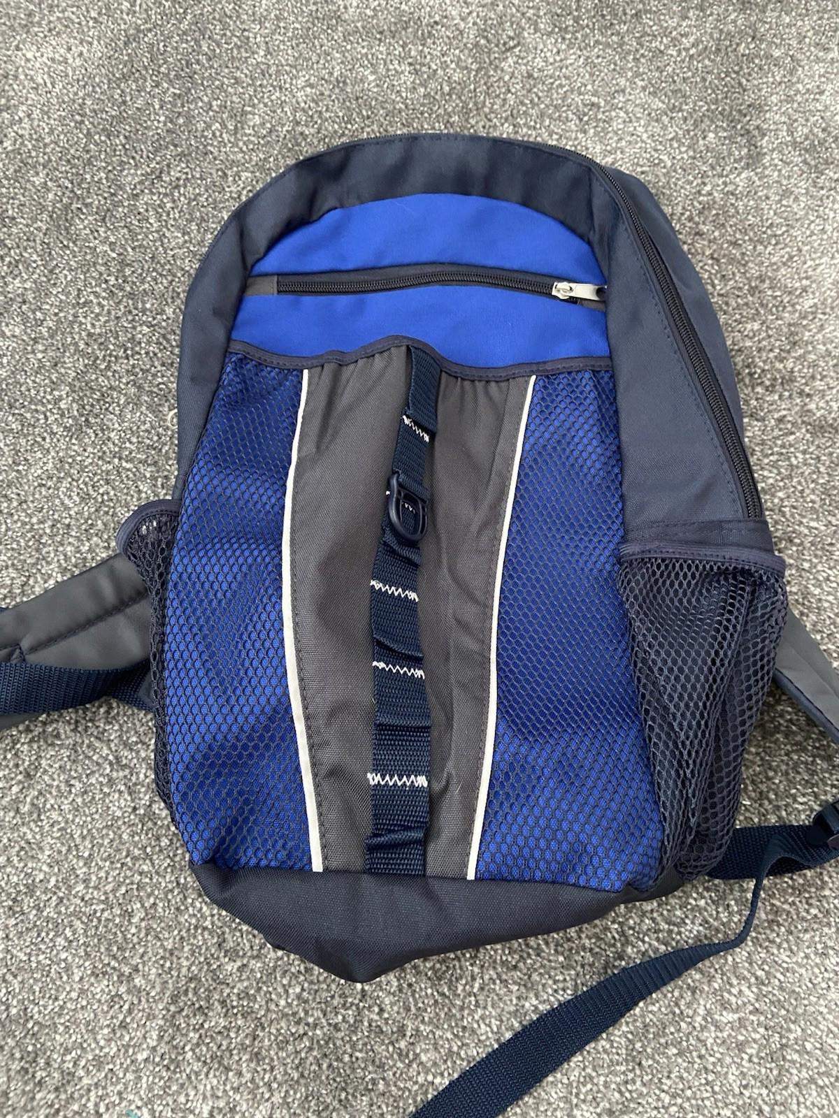 Backpack Rucksack Gym Bag Blue lightweight George one size