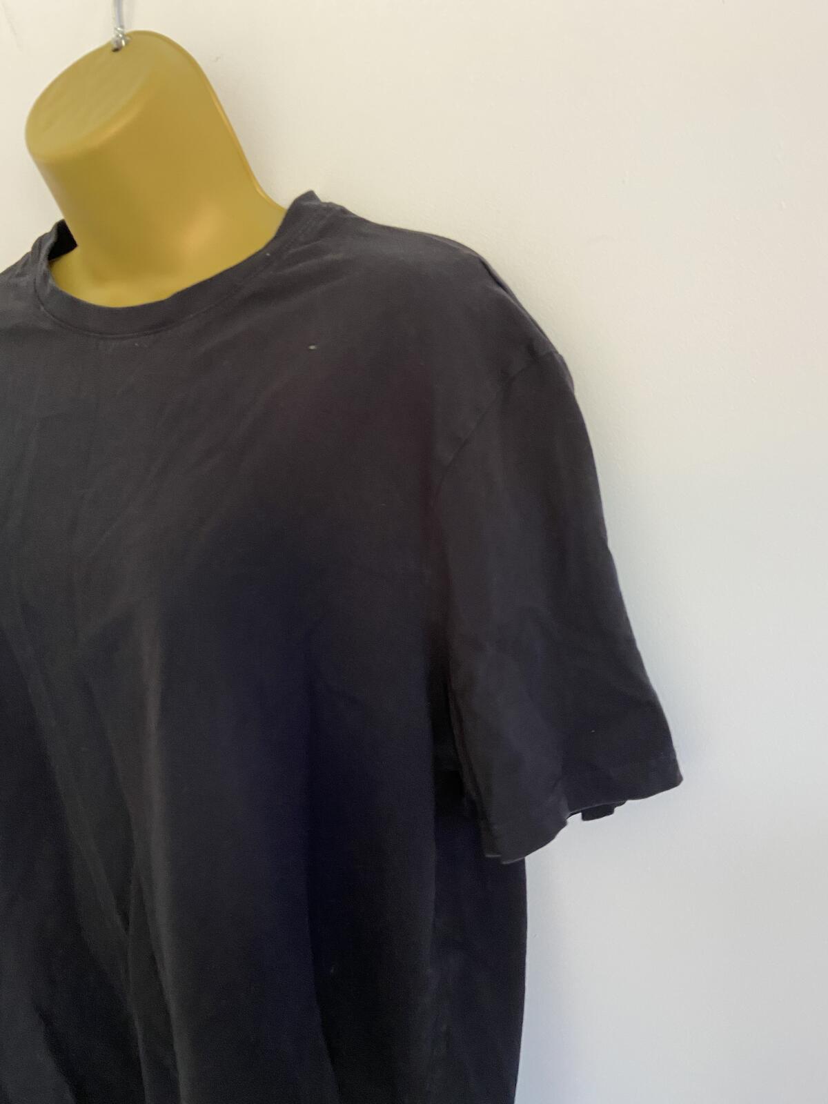 F&F Women’s Black 100% Cotton Short Sleeve Crew Neck T-Shirt Size XL