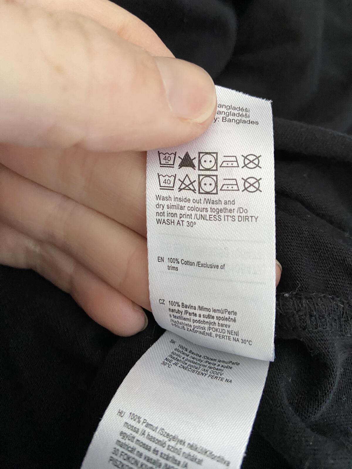 F&F Women’s Black 100% Cotton Short Sleeve Crew Neck T-Shirt Size XL