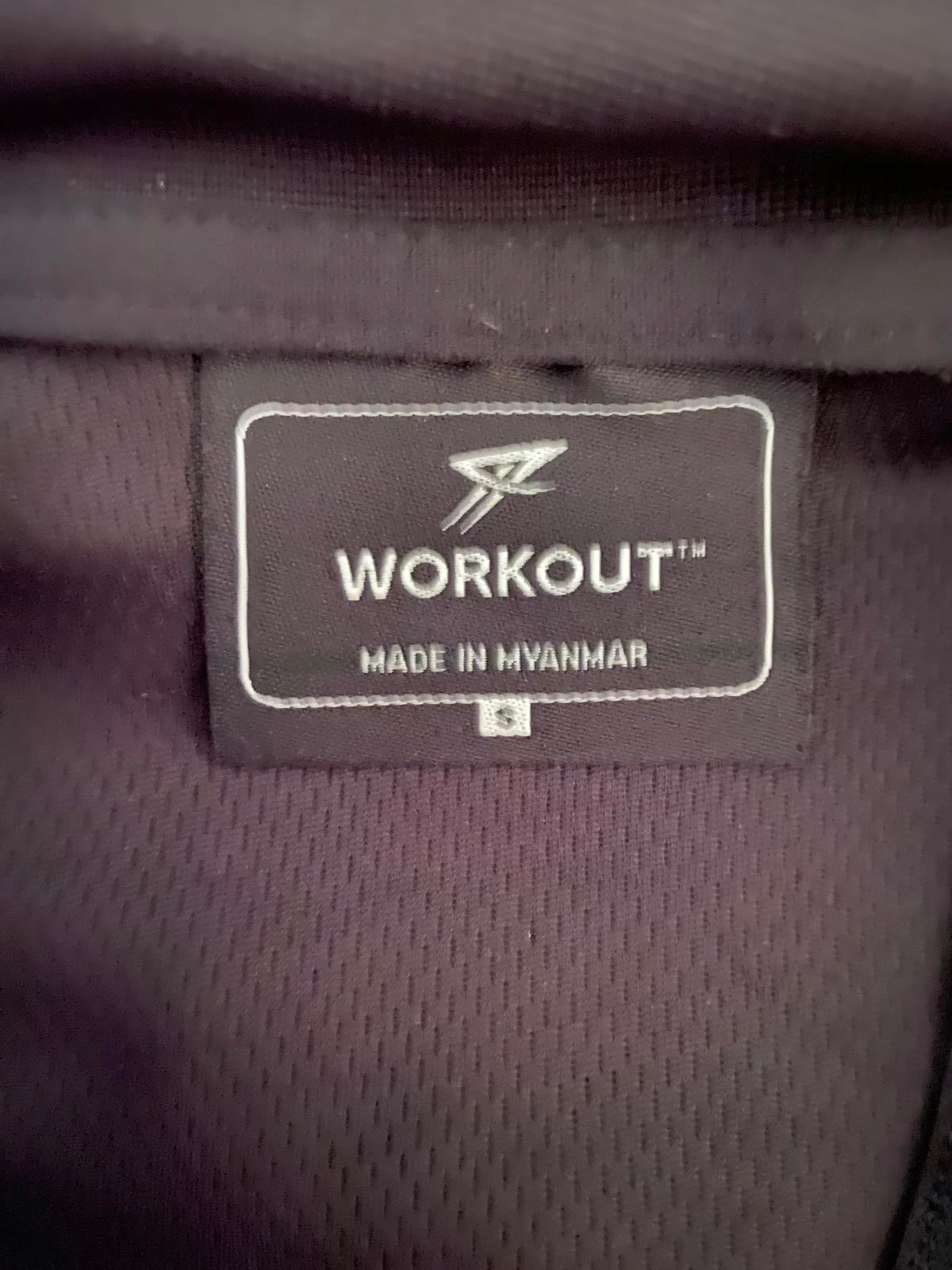 Primark Small Black & Grey Zip Up Workout Jacket Sports Fleece Track Top