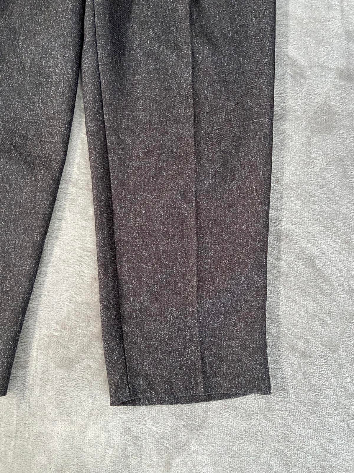 Primark Size 12 Grey Marled Smart Tailored Trousers Thick Winter Workwear