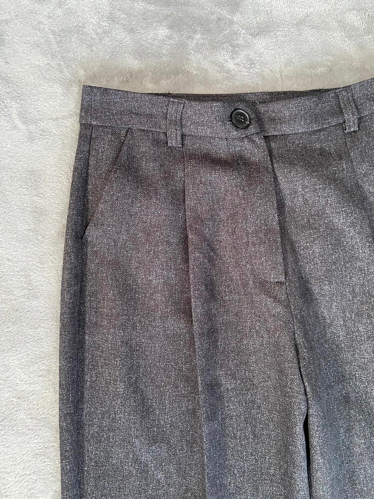 Primark Size 12 Grey Marled Smart Tailored Trousers Thick Winter Workwear