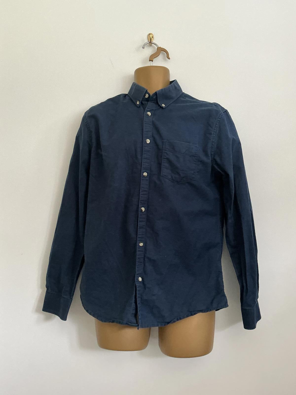 Burton Menswear London Size Small Blue Long Sleeve Slim Fit Formal Shirt