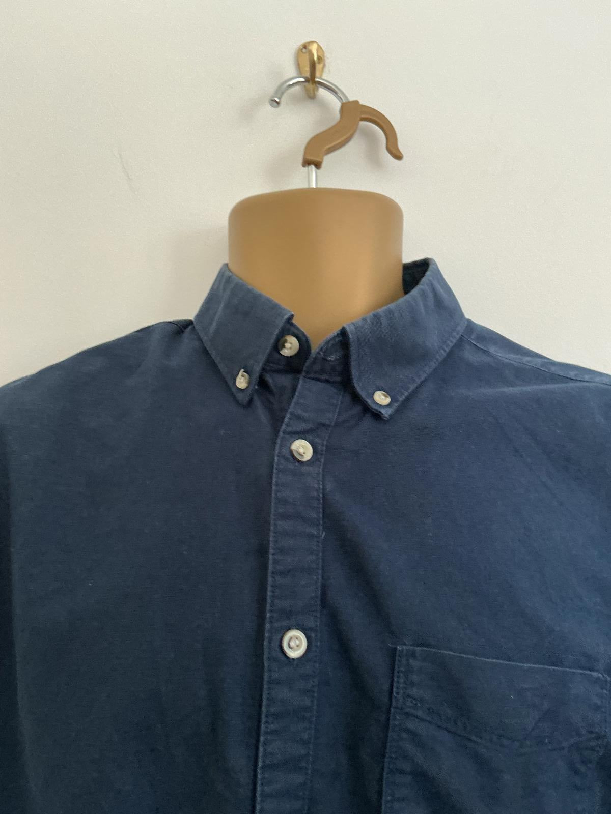 Burton Menswear London Size Small Blue Long Sleeve Slim Fit Formal Shirt