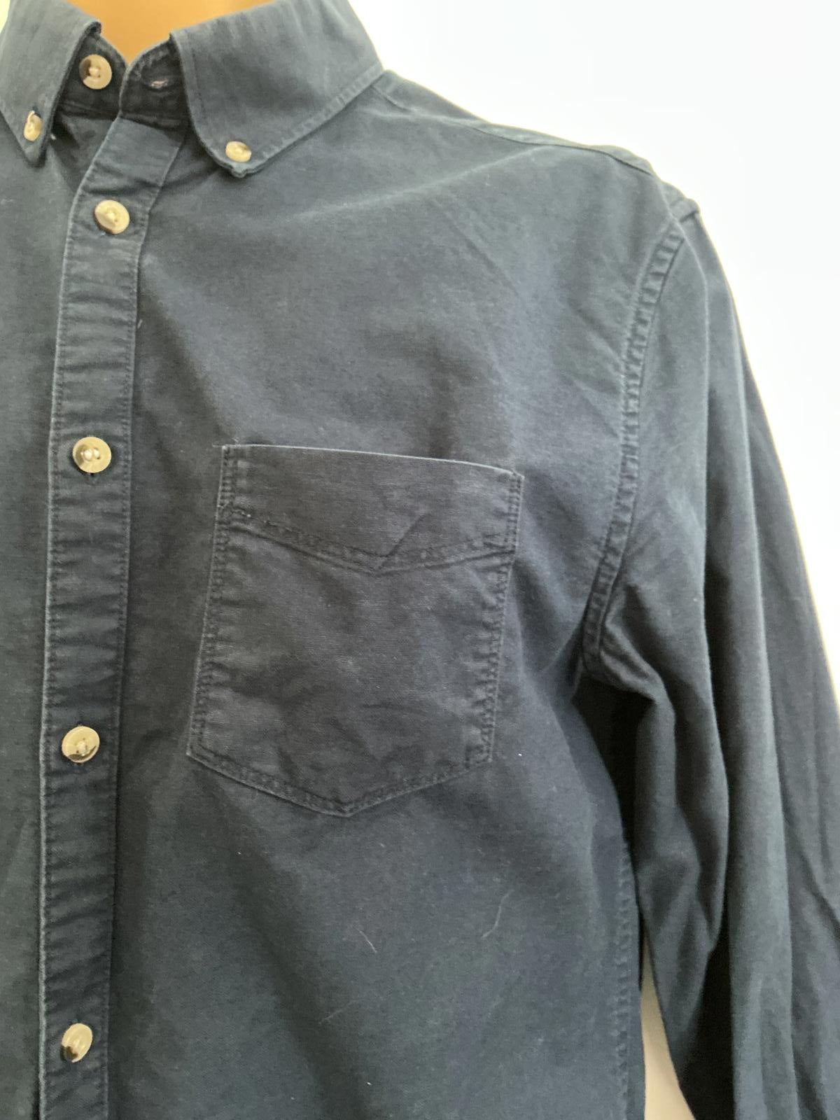 Burton Menswear London Size Small Blue Long Sleeve Slim Fit Formal Shirt