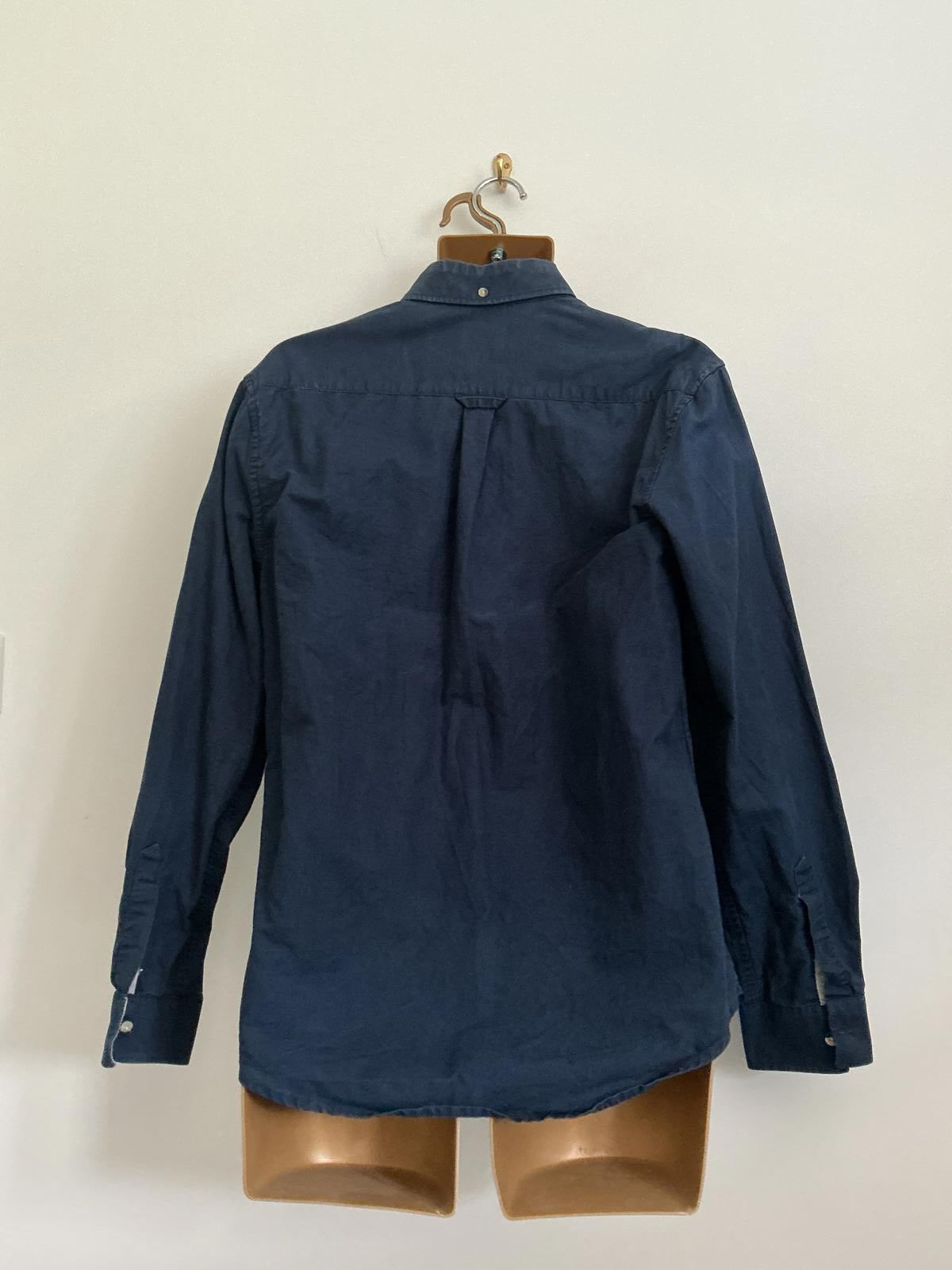 Burton Menswear London Size Small Blue Long Sleeve Slim Fit Formal Shirt