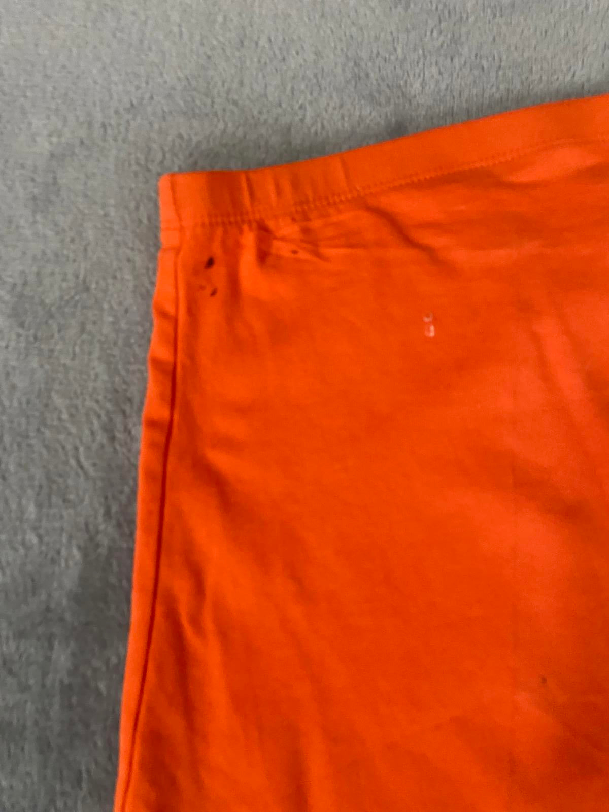 George Size 14 Orange Cotton Blend Stretch Boob Tube Strapless Summer Top