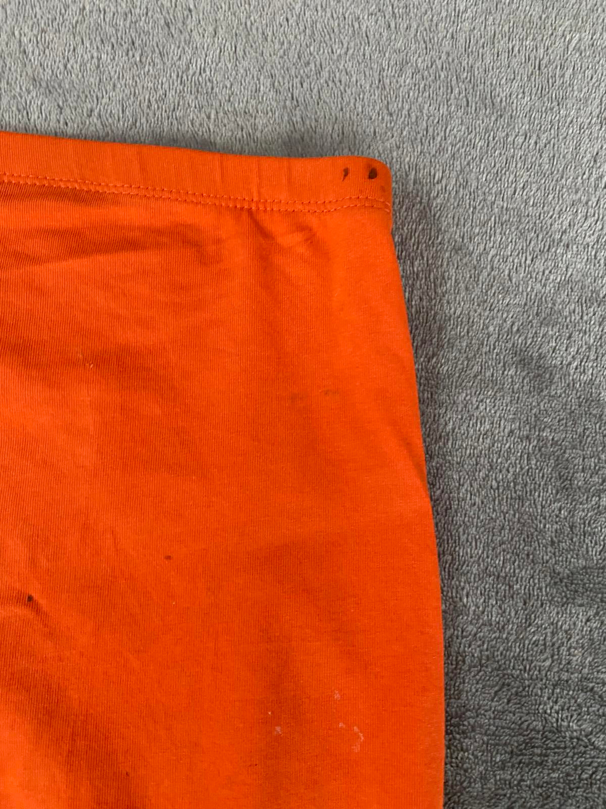 George Size 14 Orange Cotton Blend Stretch Boob Tube Strapless Summer Top