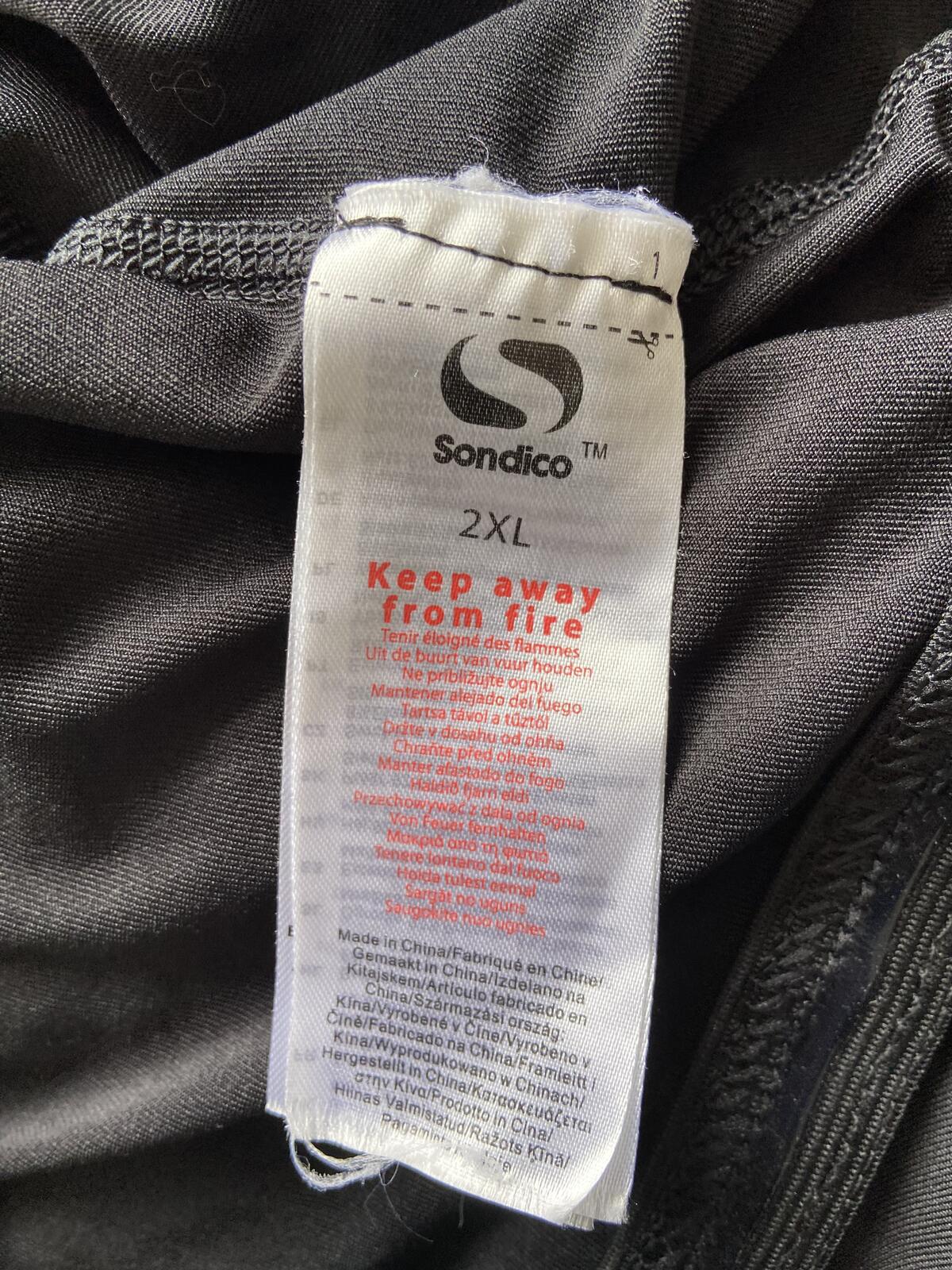 Sondico Black Optivent Active Sportswear T-Shirt - Size 2XL