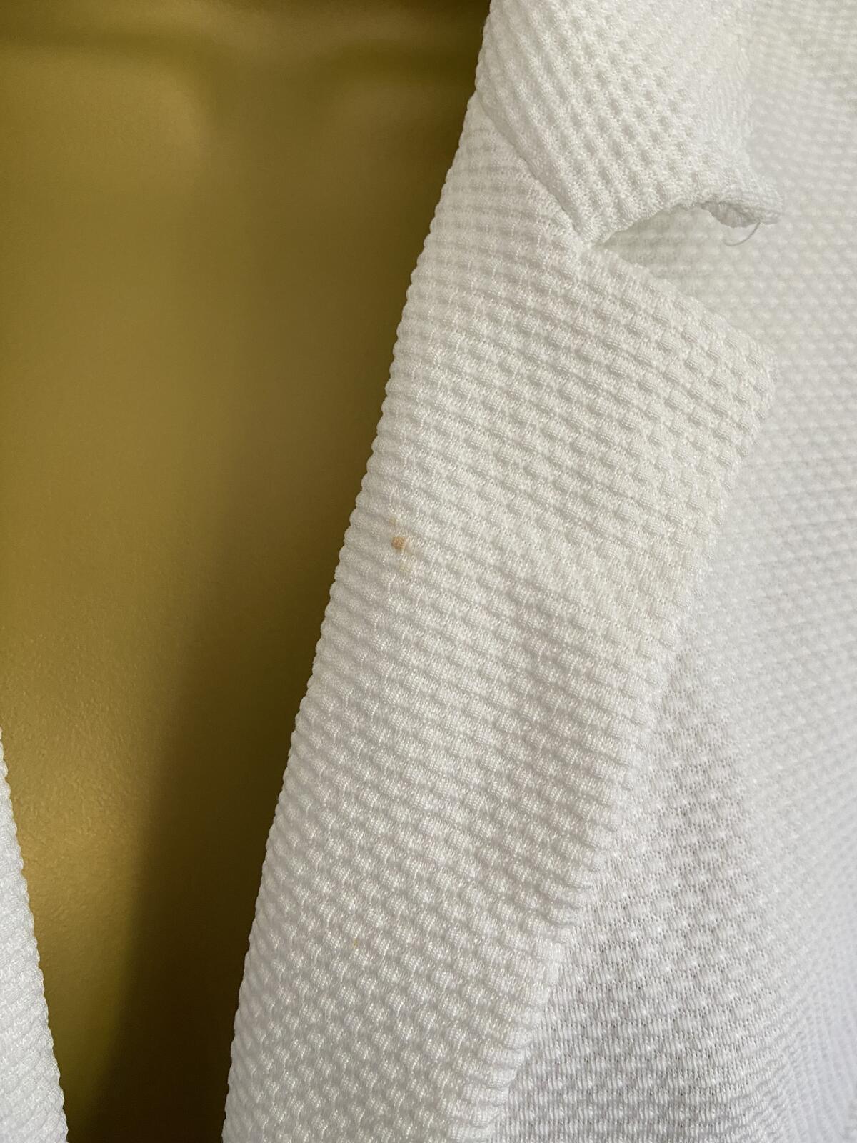 New Look White Waffle Texture Lightweight Summer Blazer - Size 8