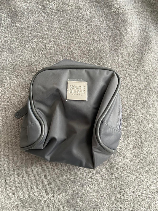 Molton Brown London Grey Small Square Cosmetic Makeup Toiletry Bag BNWT 15x15cm