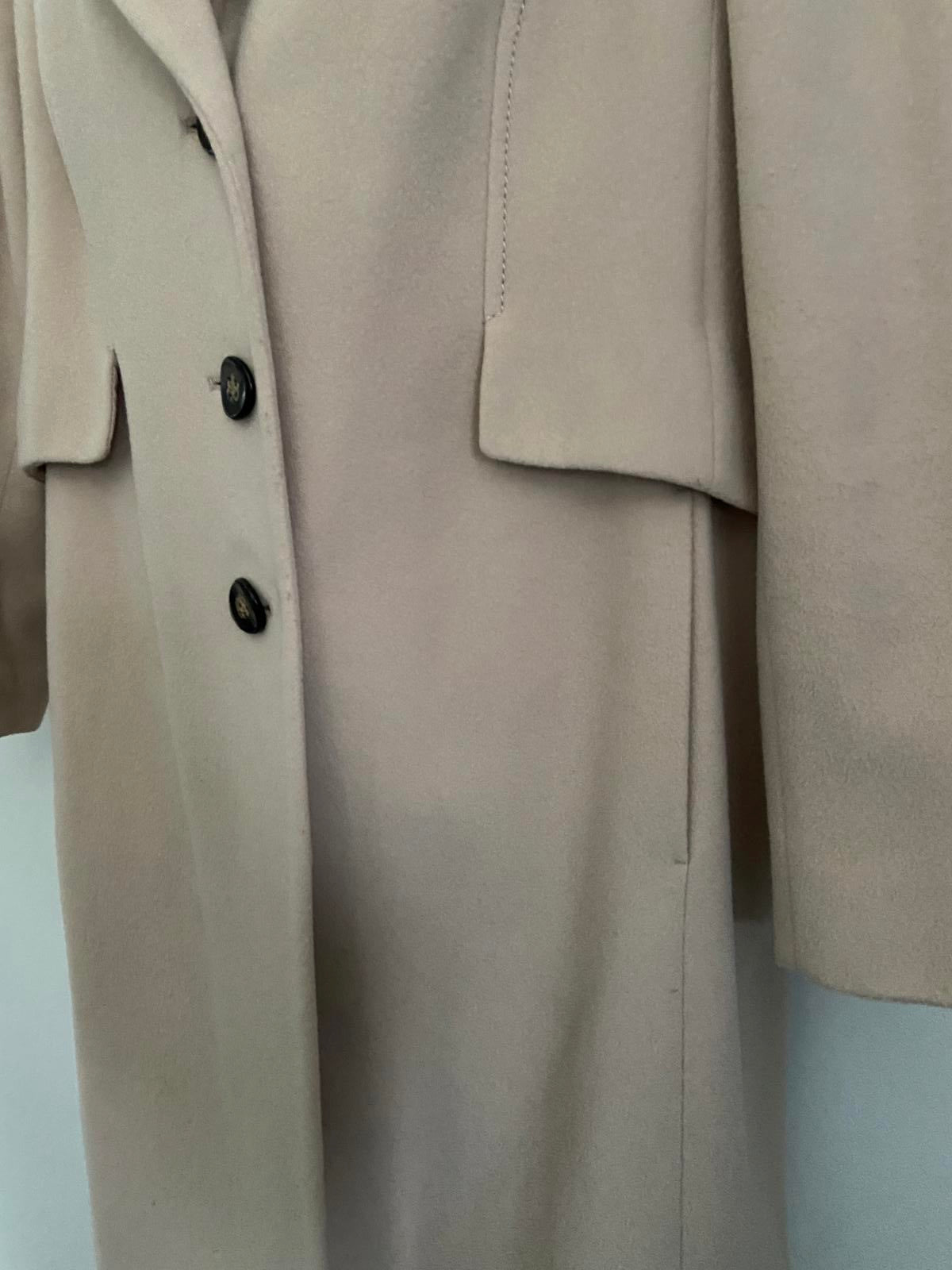 M&S Size 18 Buttermilk Wool & Cashmere Blend Longline Overcoat Smart Jacket