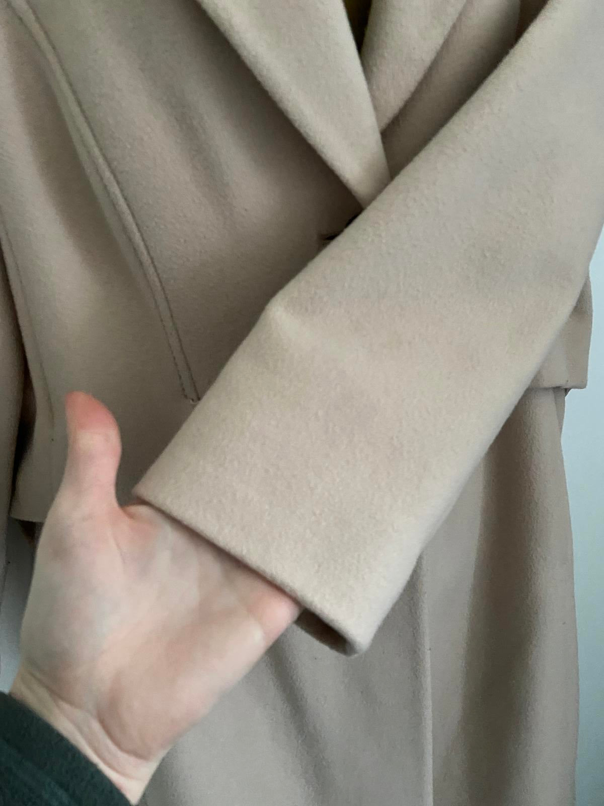 M&S Size 18 Buttermilk Wool & Cashmere Blend Longline Overcoat Smart Jacket