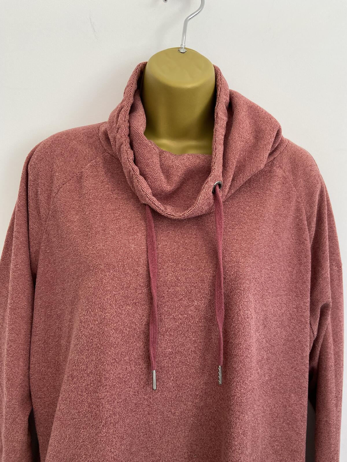 Trespass Red Cowl Neck Lightweight Jumper - Size XL (UK 16)