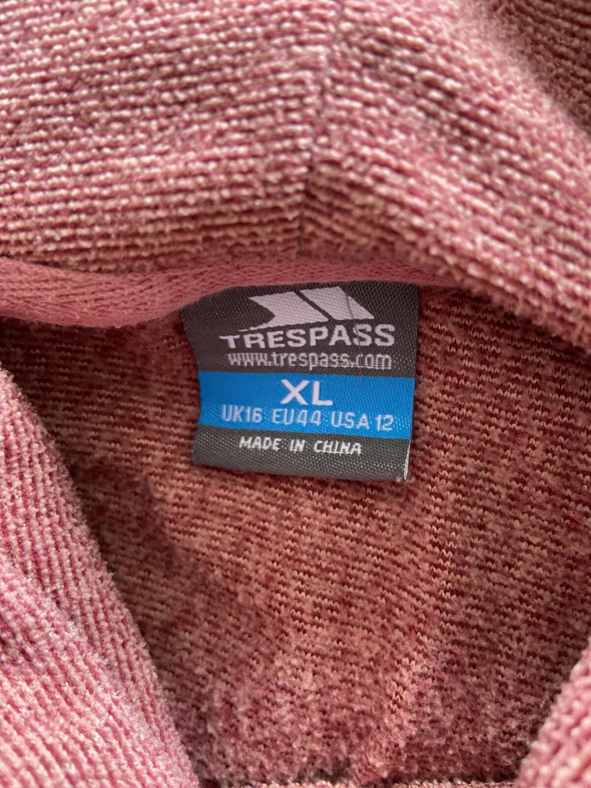 Trespass Red Cowl Neck Lightweight Jumper - Size XL (UK 16)