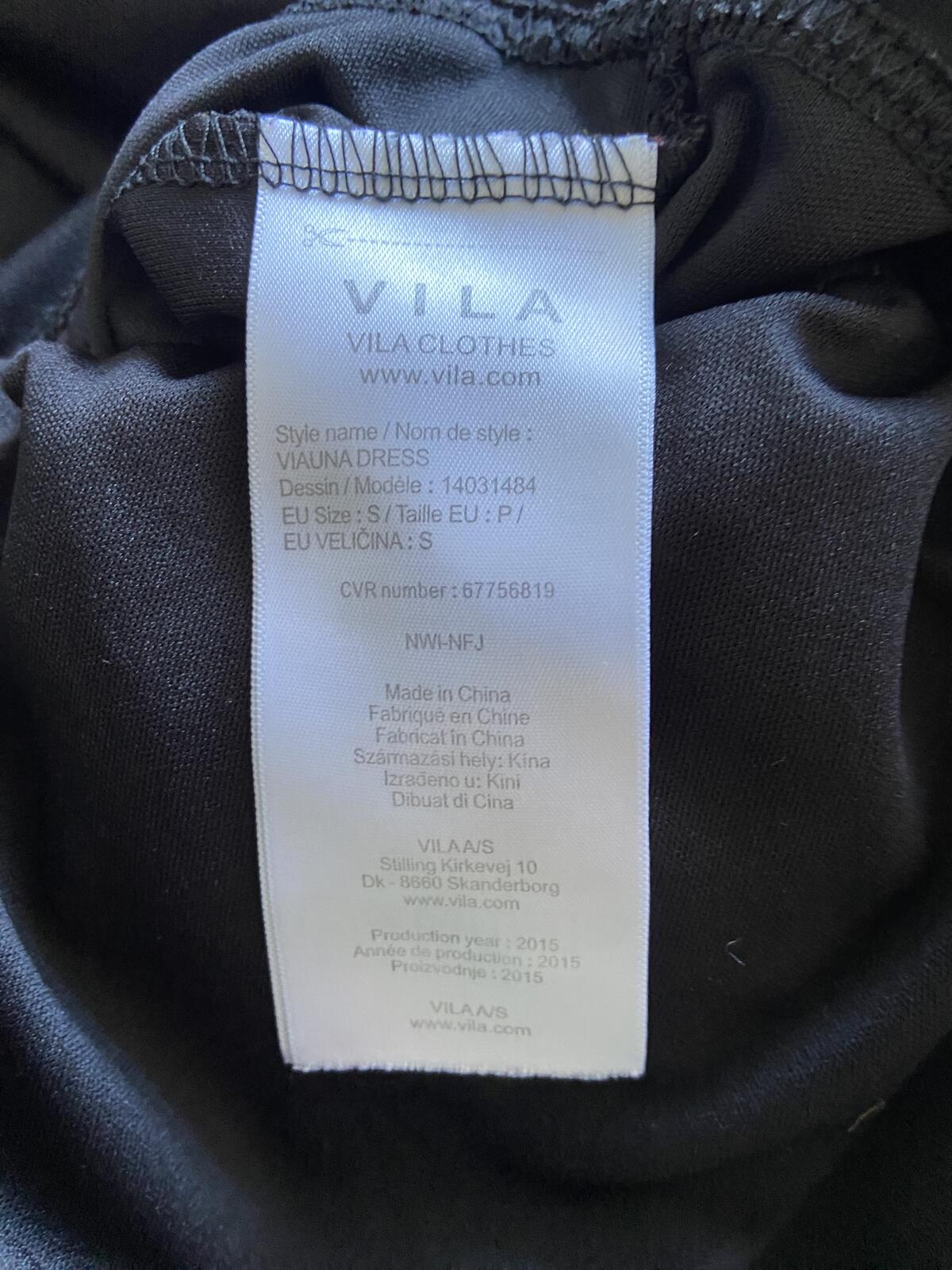 Villa Clothes Black Net Overlay Lined Mini Dress - Size Small