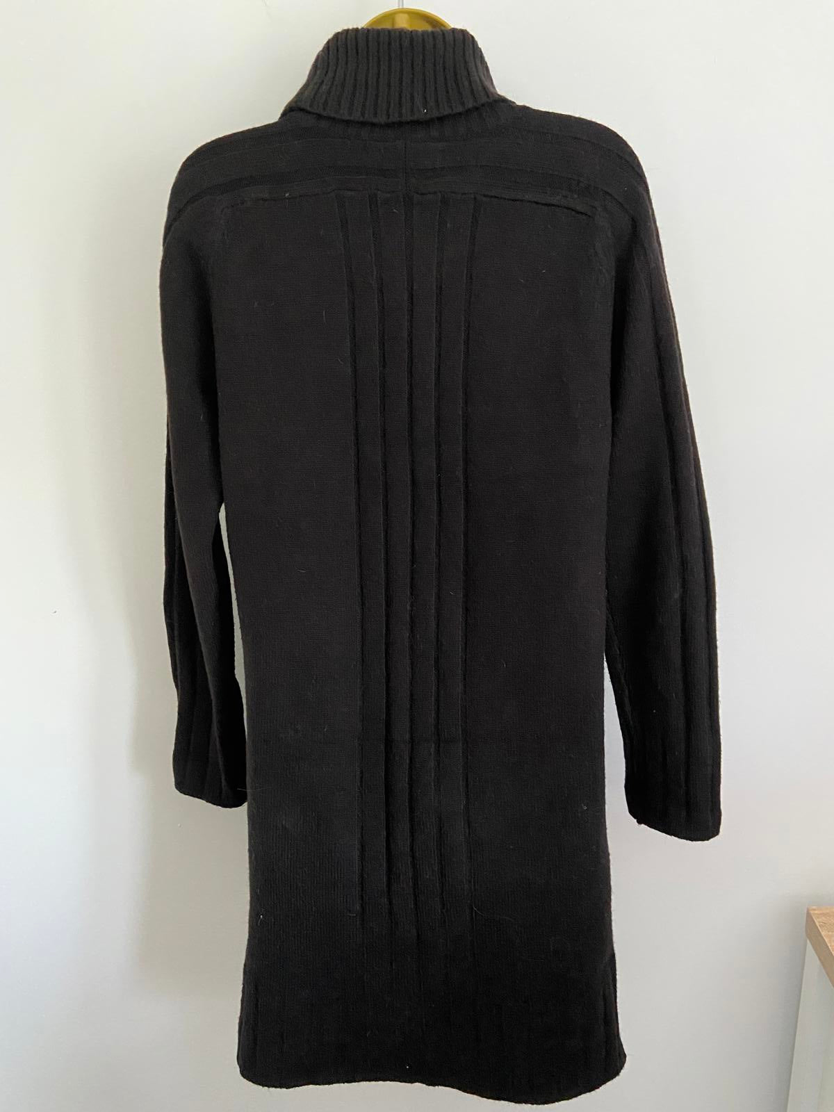 Next Black Roll Neck Knit Jumper Dress - Turtleneck, Size XS