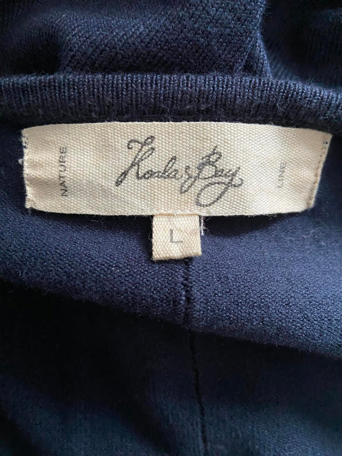 Koala Bay Ladies Size Large Navy Blue Crew Neck Sweater Soft Viscose Knit Jumper