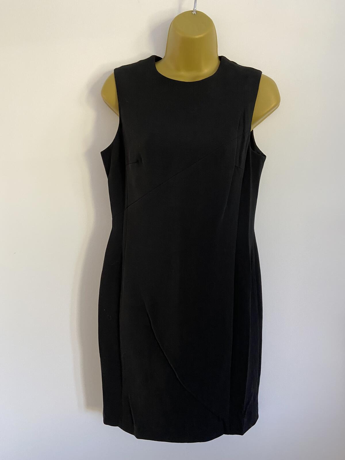 Episode Smart Black Sleeveless Wool Dress - UK Size 8