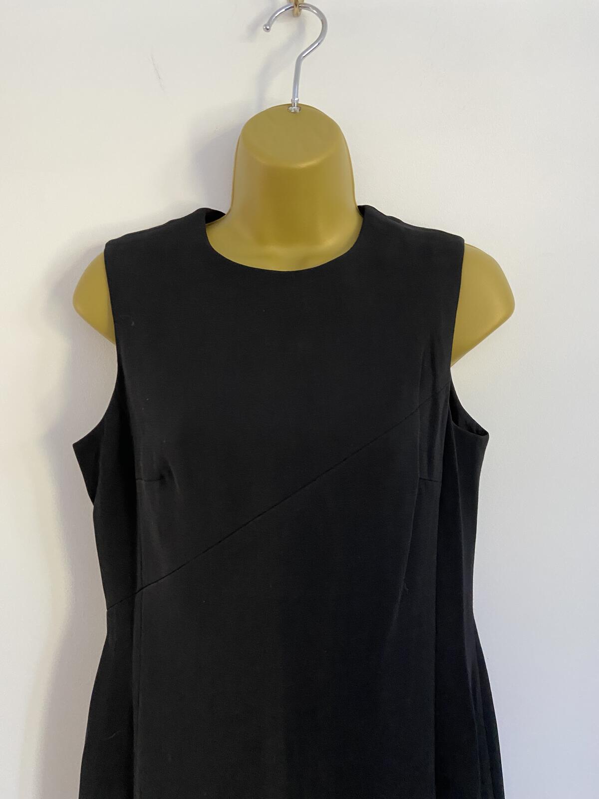 Episode Smart Black Sleeveless Wool Dress - UK Size 8