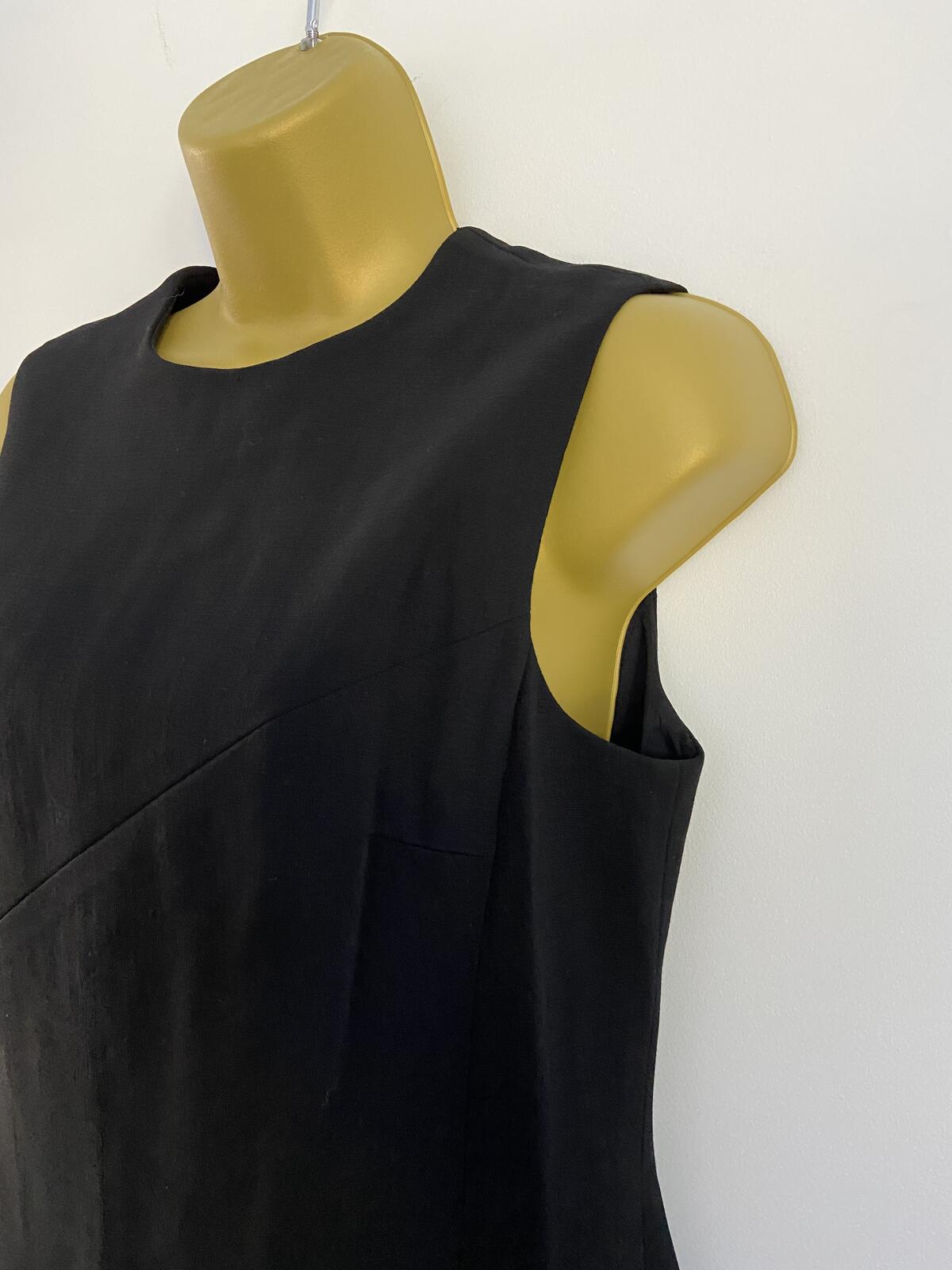Episode Smart Black Sleeveless Wool Dress - UK Size 8