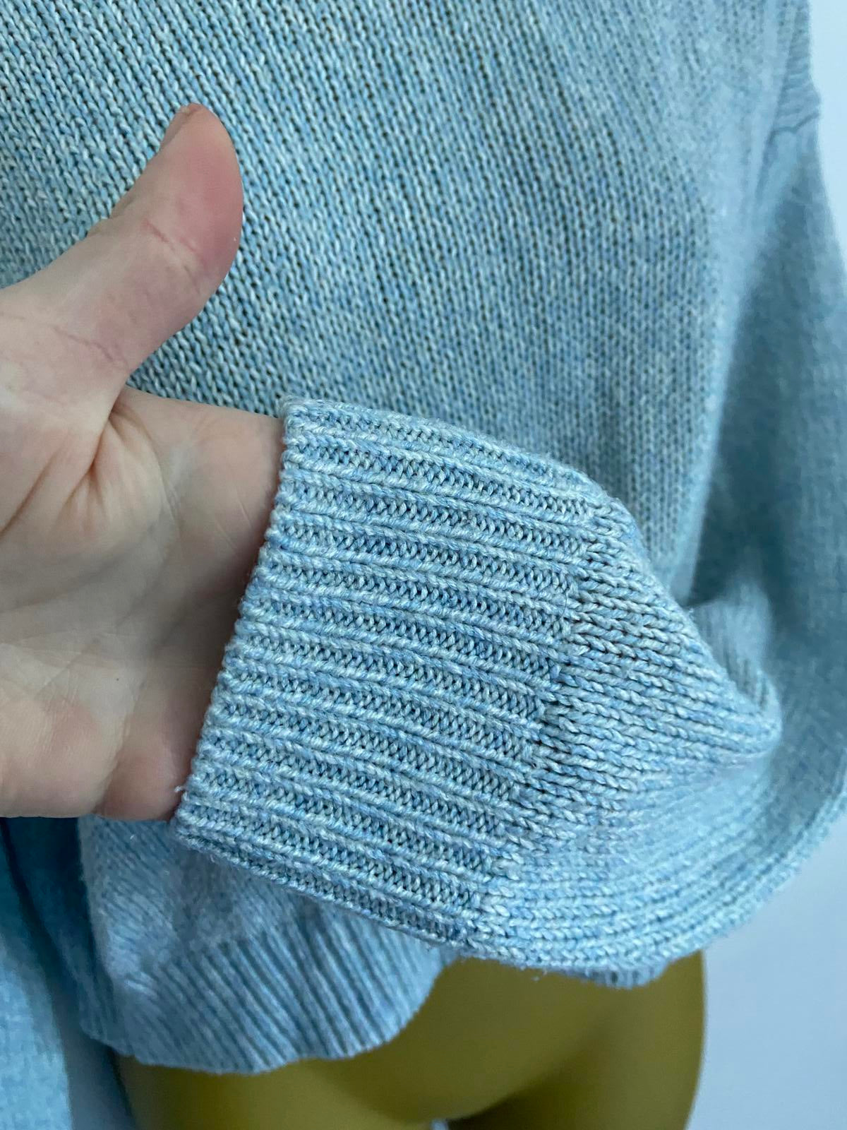 H&M Blue Knit Sweater / Jumper - Shorter Body, Size Small (S)