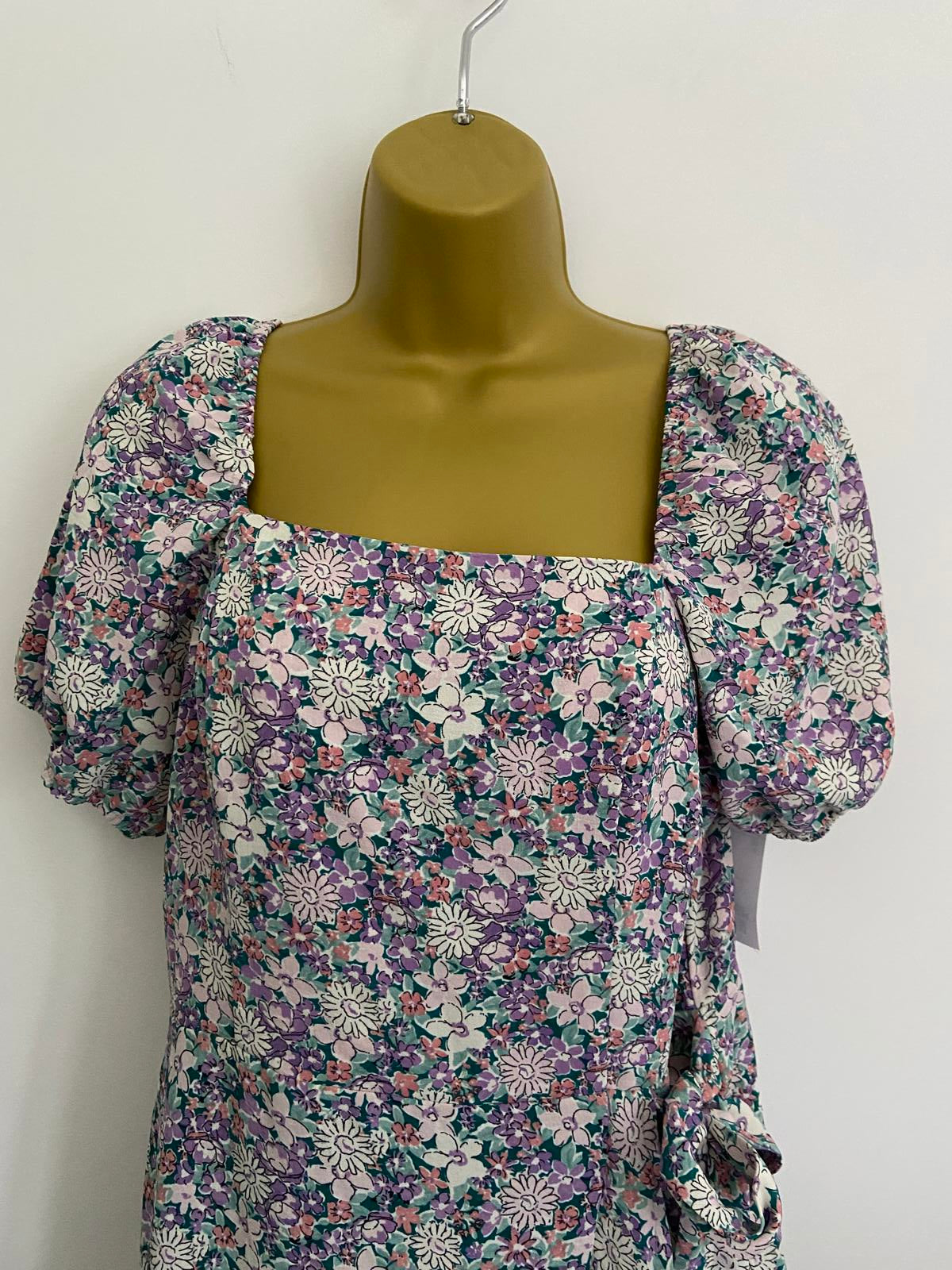 MONTEAU Los Angeles Floral Dress - Purple, Size XL (NWT)