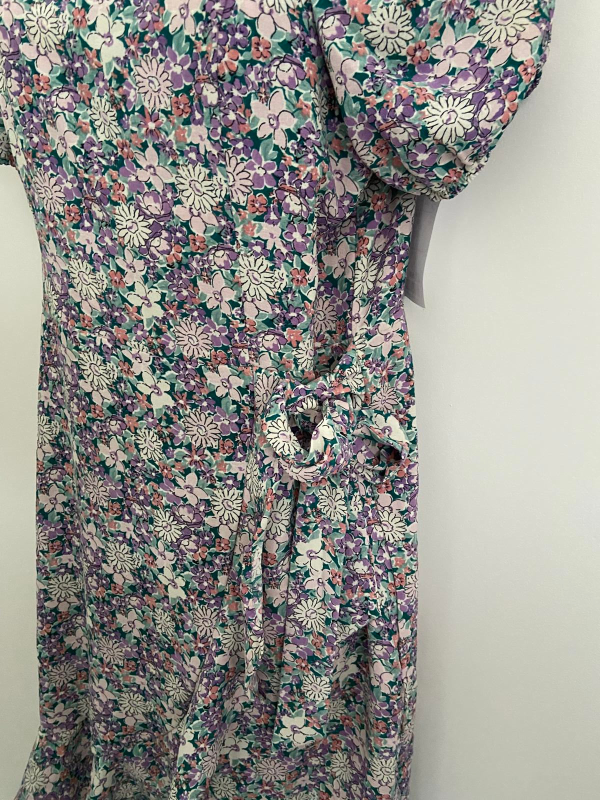 MONTEAU Los Angeles Floral Dress - Purple, Size XL (NWT)