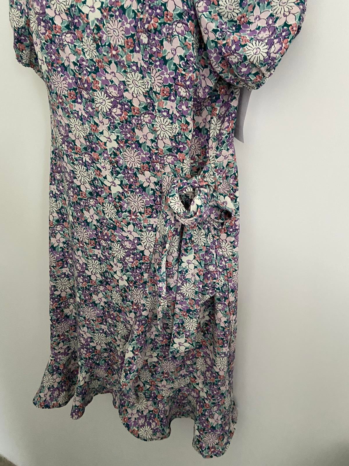 MONTEAU Los Angeles Floral Dress - Purple, Size XL (NWT)