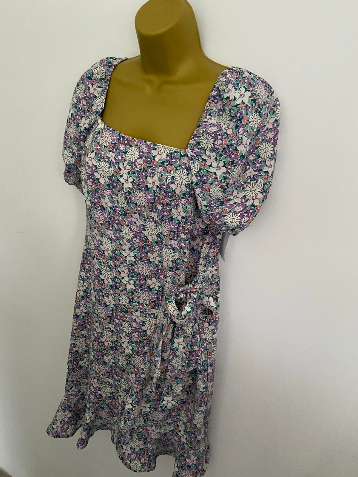 MONTEAU Los Angeles Floral Dress - Purple, Size XL (NWT)