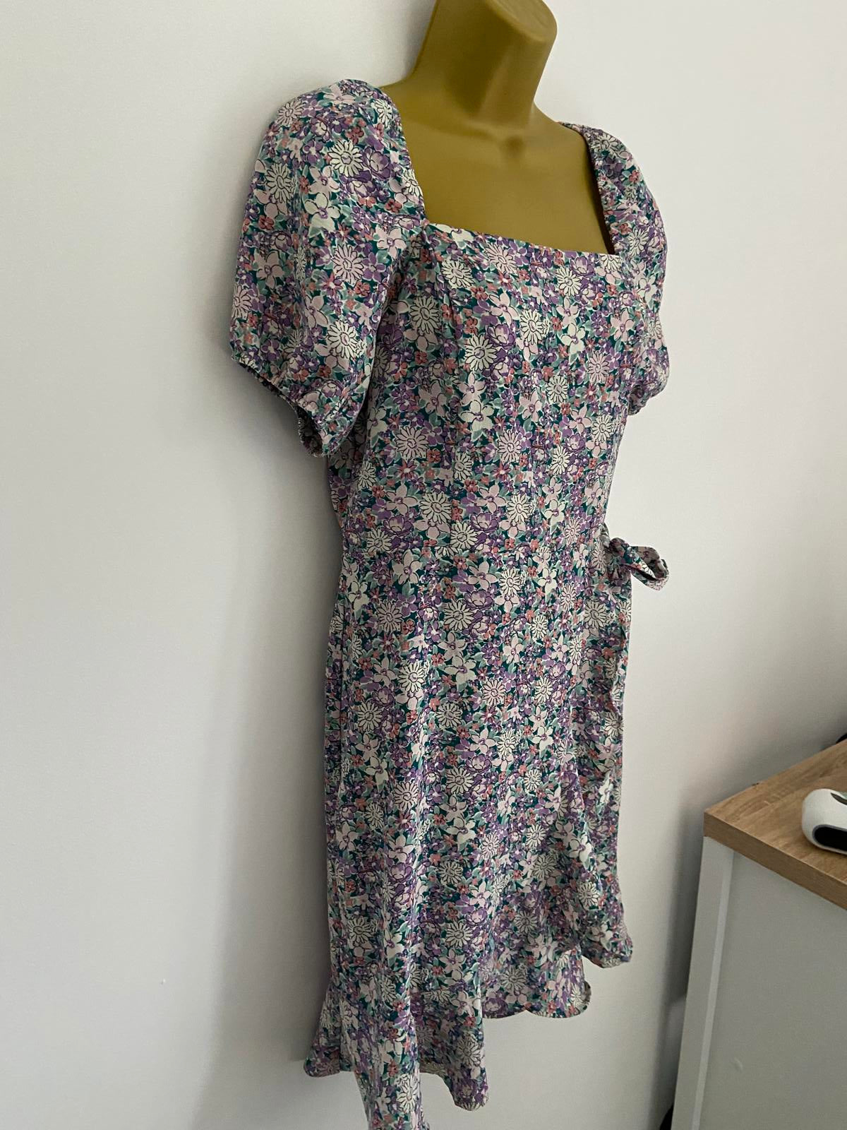 MONTEAU Los Angeles Floral Dress - Purple, Size XL (NWT)