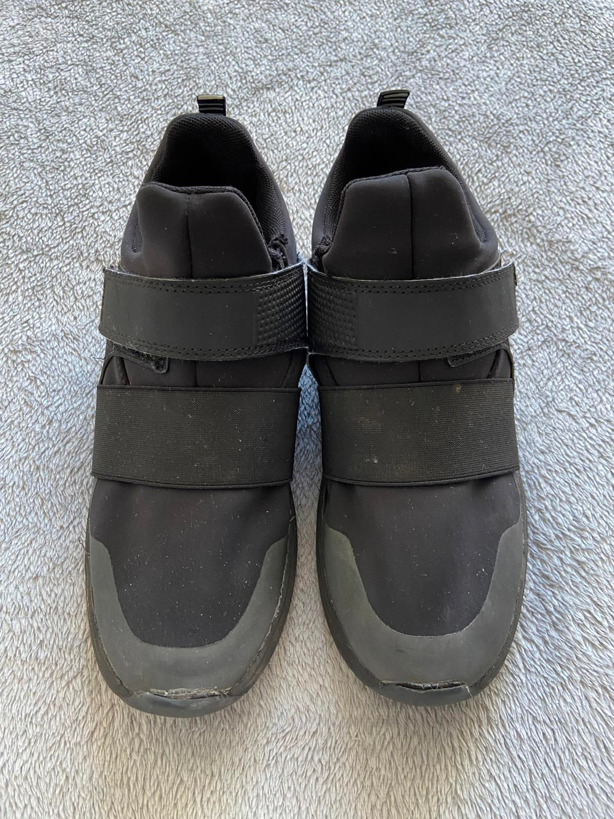 Next Kids Size 5 Black Trainers Unisex Boys Girls Strap Casual Sport Shoes