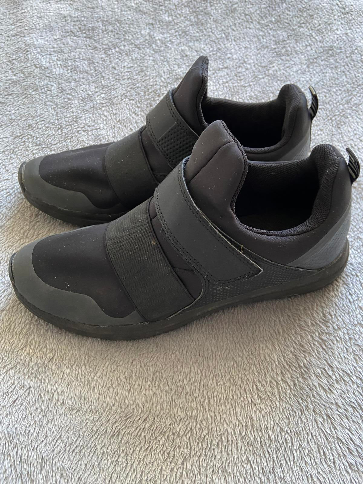 Next Kids Size 5 Black Trainers Unisex Boys Girls Strap Casual Sport Shoes