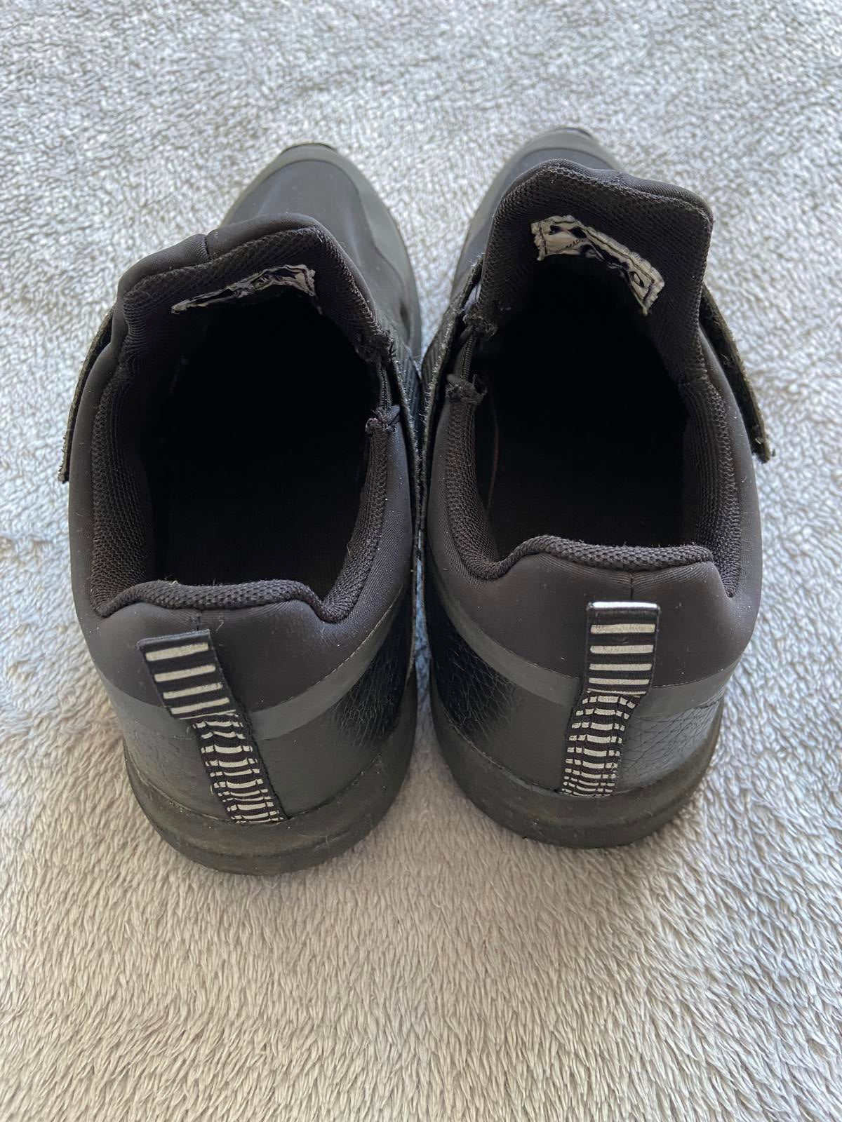 Next Kids Size 5 Black Trainers Unisex Boys Girls Strap Casual Sport Shoes
