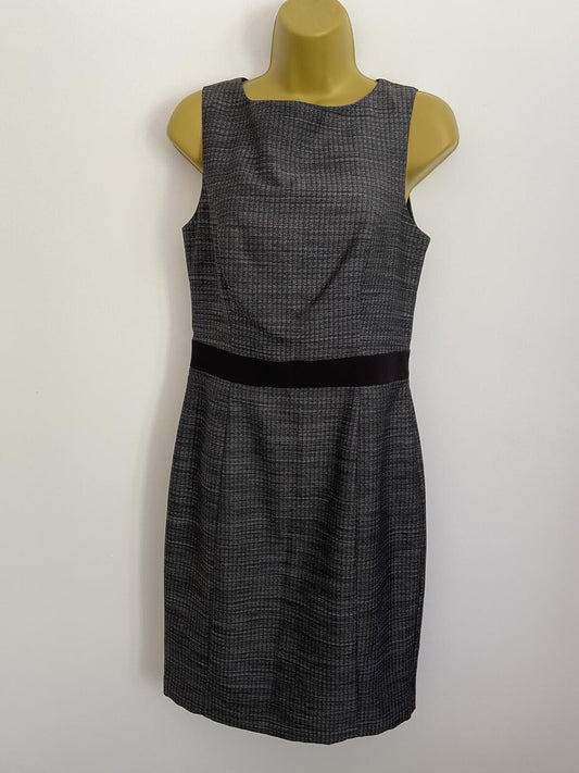 Papaya Grey Smart Sleeveless Lined Dress with Waistband - Size 10