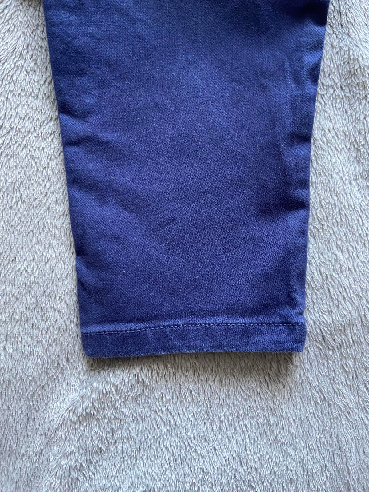 Madeleine Size 8 Navy Blue Jeans High Waist Three Button Zip Fastening 73cm