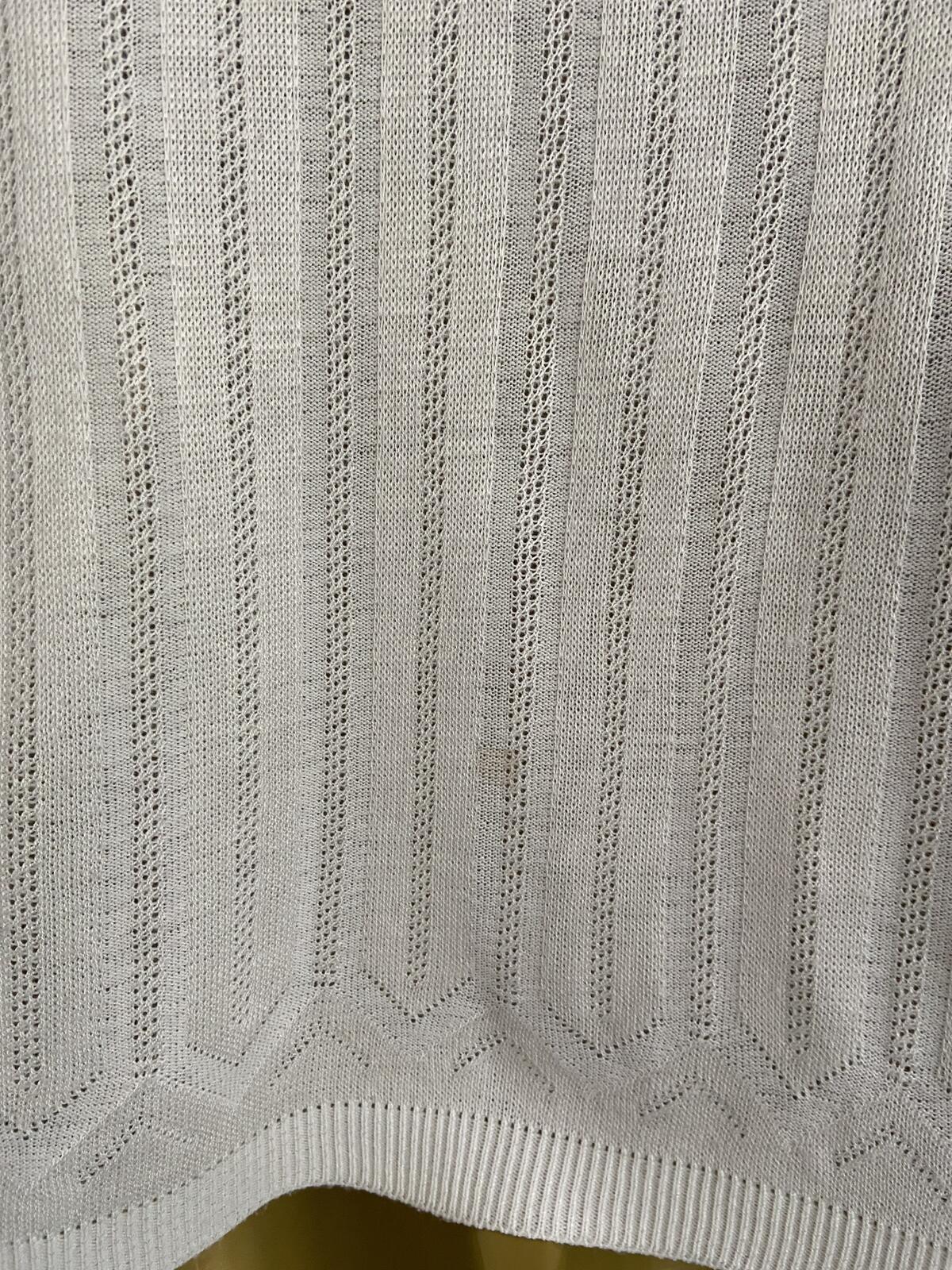 In Stitches Cream Short Sleeve Lightweight Cardigan - Size 12