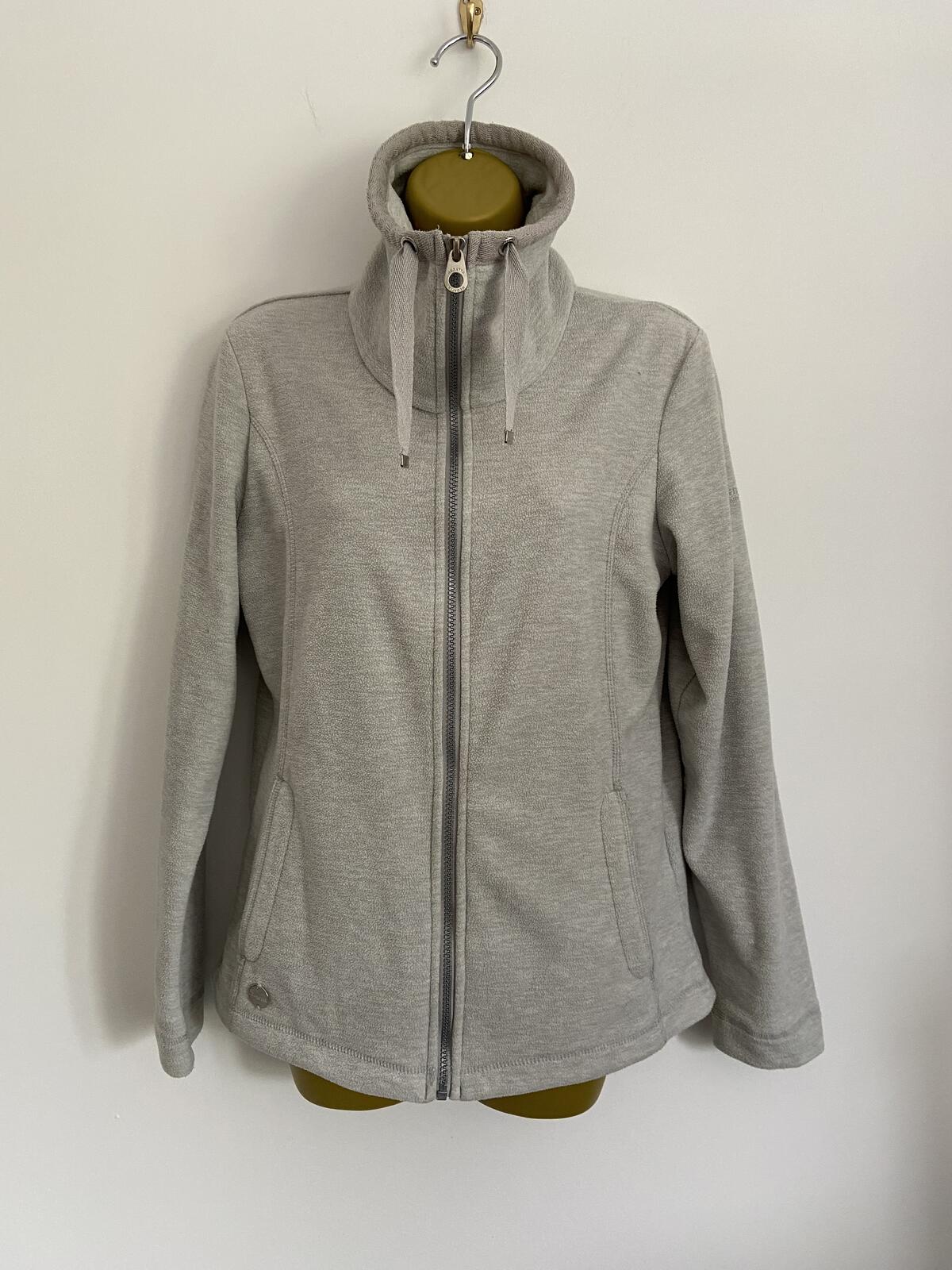 Regatta Grey Full-Zip Fleece Jacket - Size 12